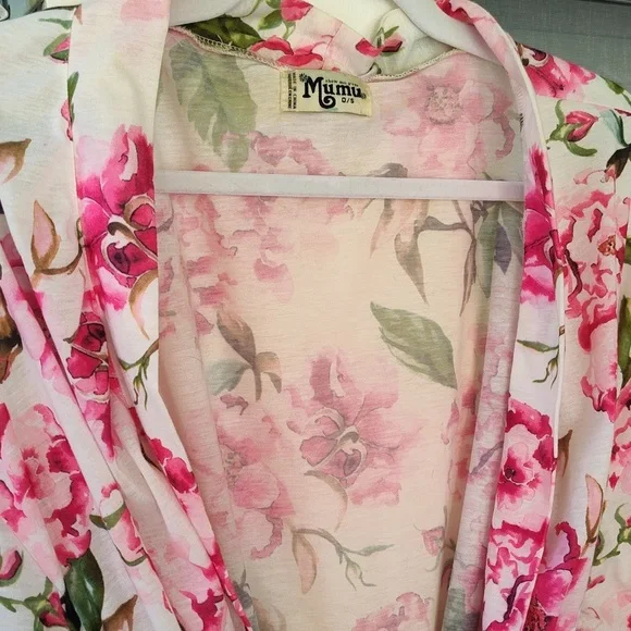 Show Me Your Mumu Brie Floral Kimono Robe Small - Picture 6 of 11